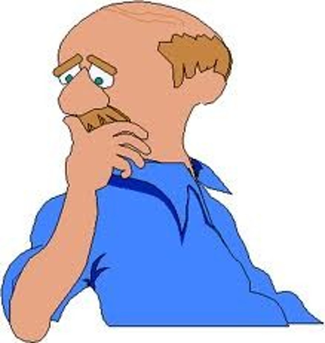 <p>Он обеспокоен</p>