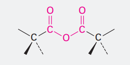 <p>Ending: -oic anyhydrided</p><p>COOCOCH<sub>3</sub></p><p></p>
