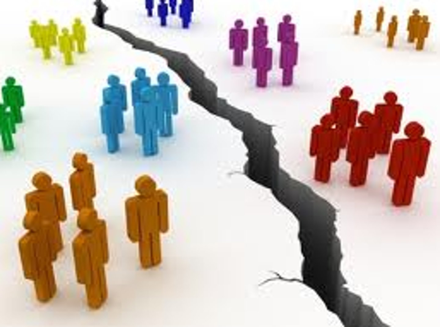 <p>Causing division, to argue or disagree (divisive, contentious)</p>