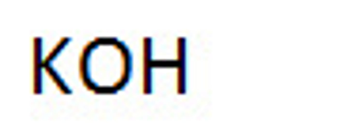 <p>KOH</p>