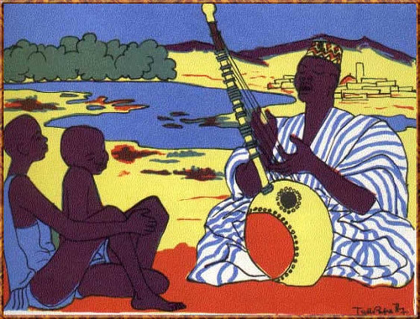 <p>A West African storyteller</p>